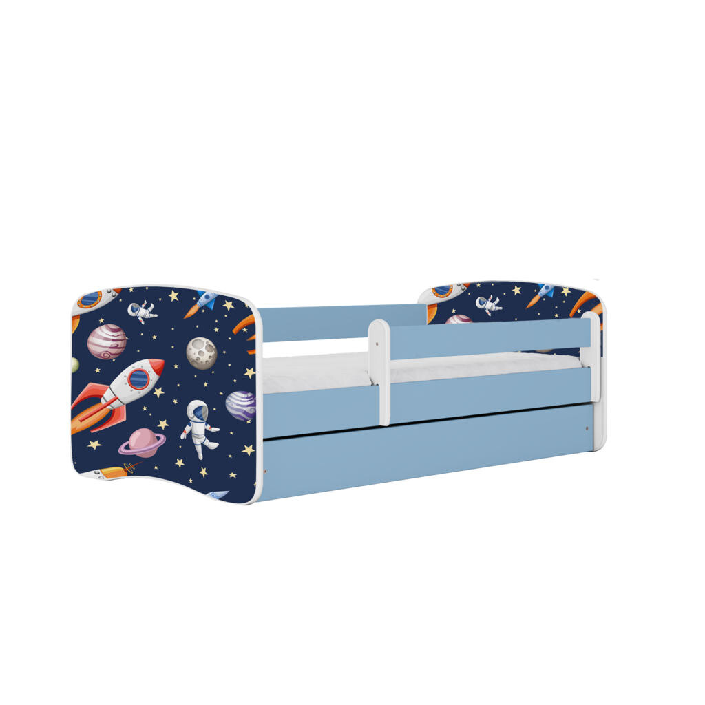 RAUMHIRSCH FURNITURE DĚTSKÁ POSTEL Kosmos se zásuvkou 140/70 80/61/144