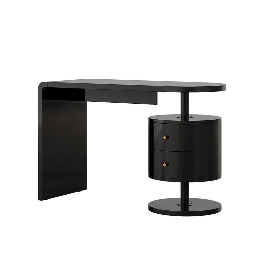 Vicco STŮL Lara Černý vysoký lesk 120 x 50 cm se 2 ovladači