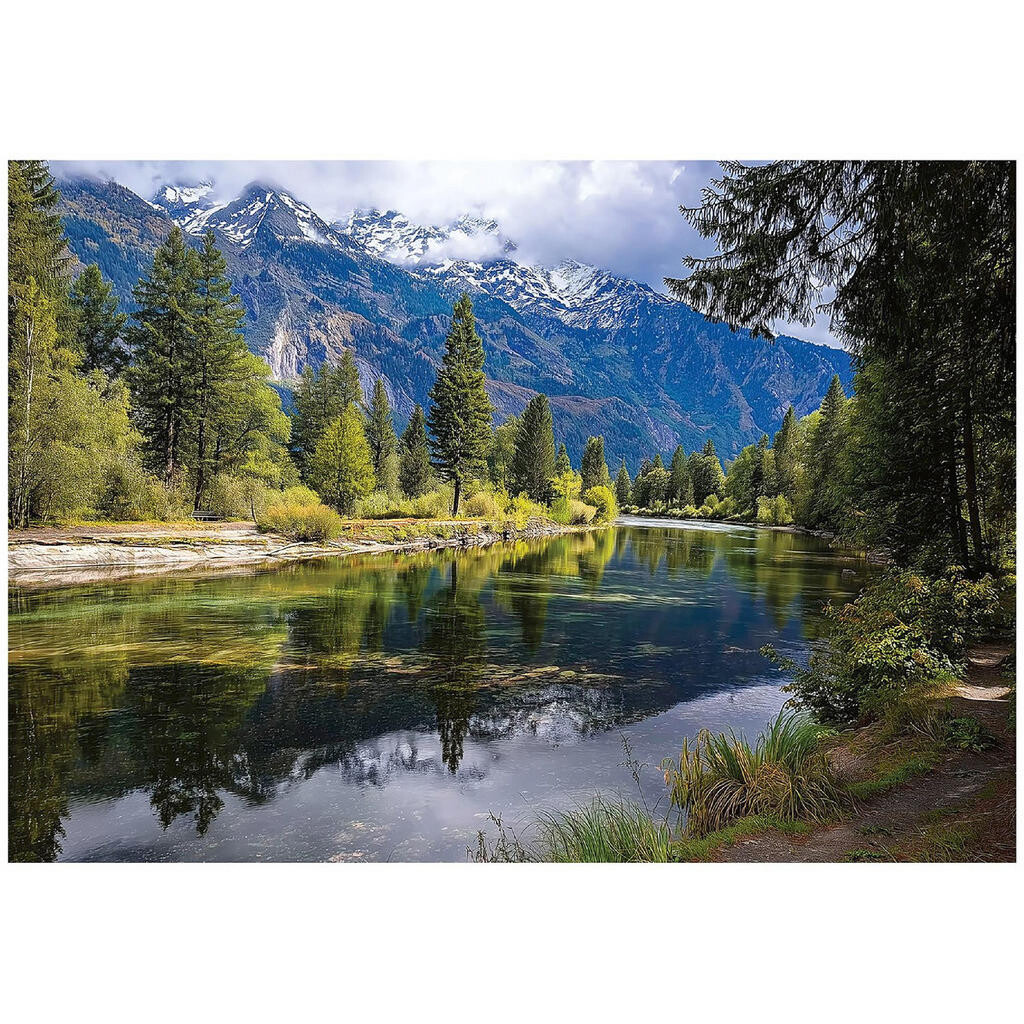 Wallarena FOTOTAPETA s 3D efektem - Jezerní krajina - Obývací pokoj - 400x280