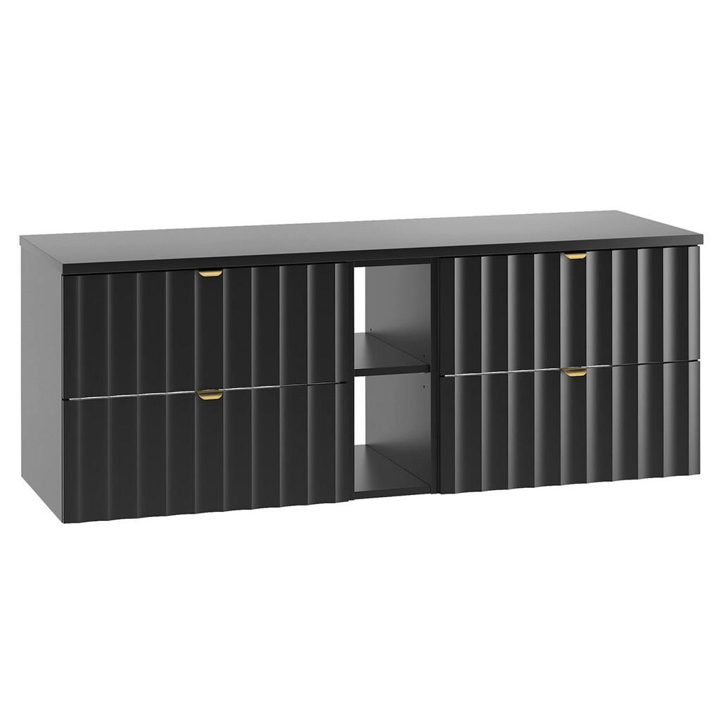 Petits-meubles SKŘÍŇKA POD UMYVADLO 140.6cm Lexa Černá