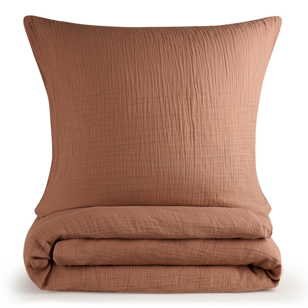 Blumtal POVLEČENÍ mušelín, 100% bavlna, 135/200 cm & 80/80 cm, měděná