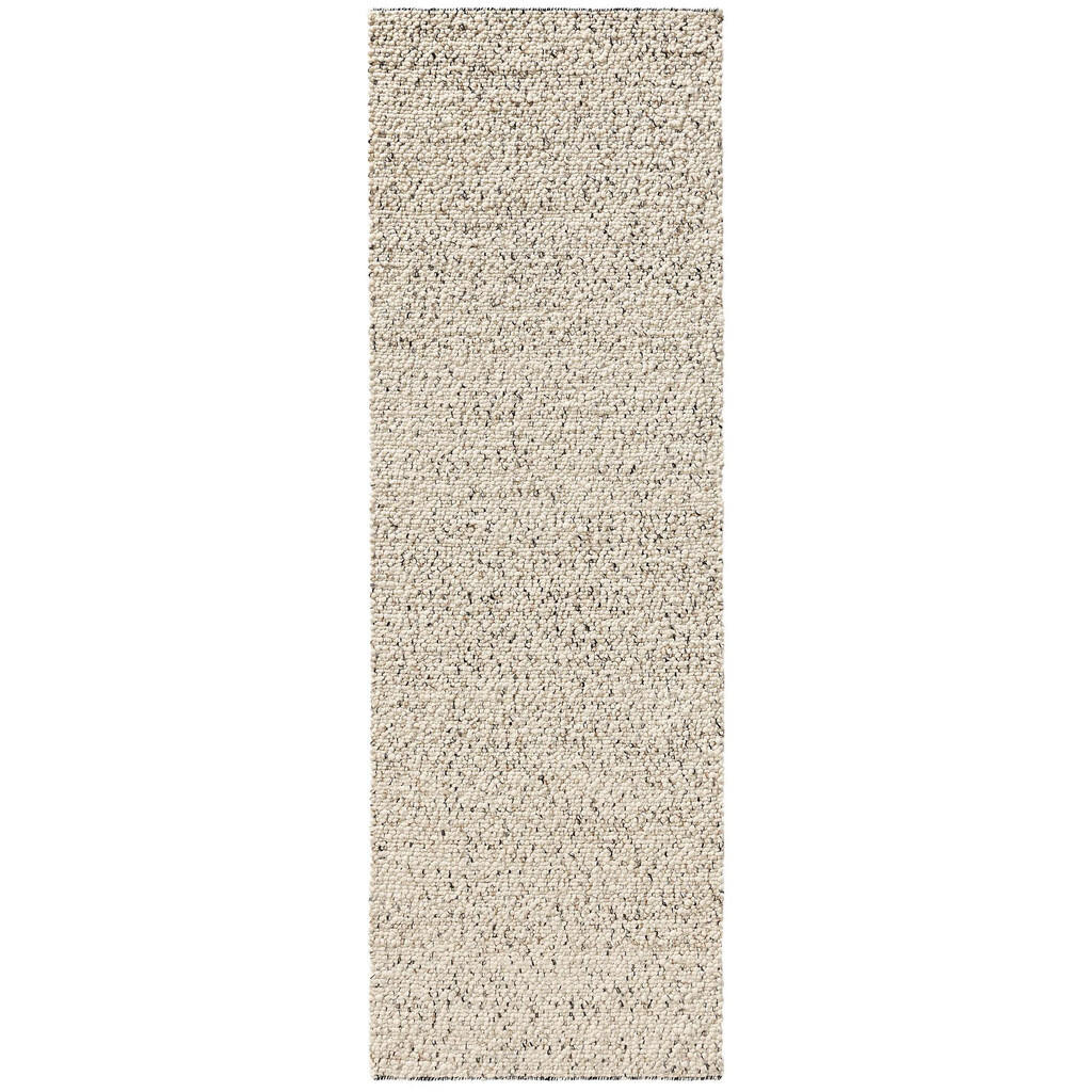benuta Pure VLNĚNÝ běhoun Patch Bílá/Černá 80x250 cm
