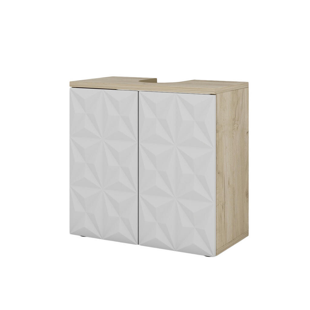 Vicco ZÁKLADNÍ SKŘÍŇKA POD UMYVADLO Edge Bílá 60 x 57 cm se 2 dvířky