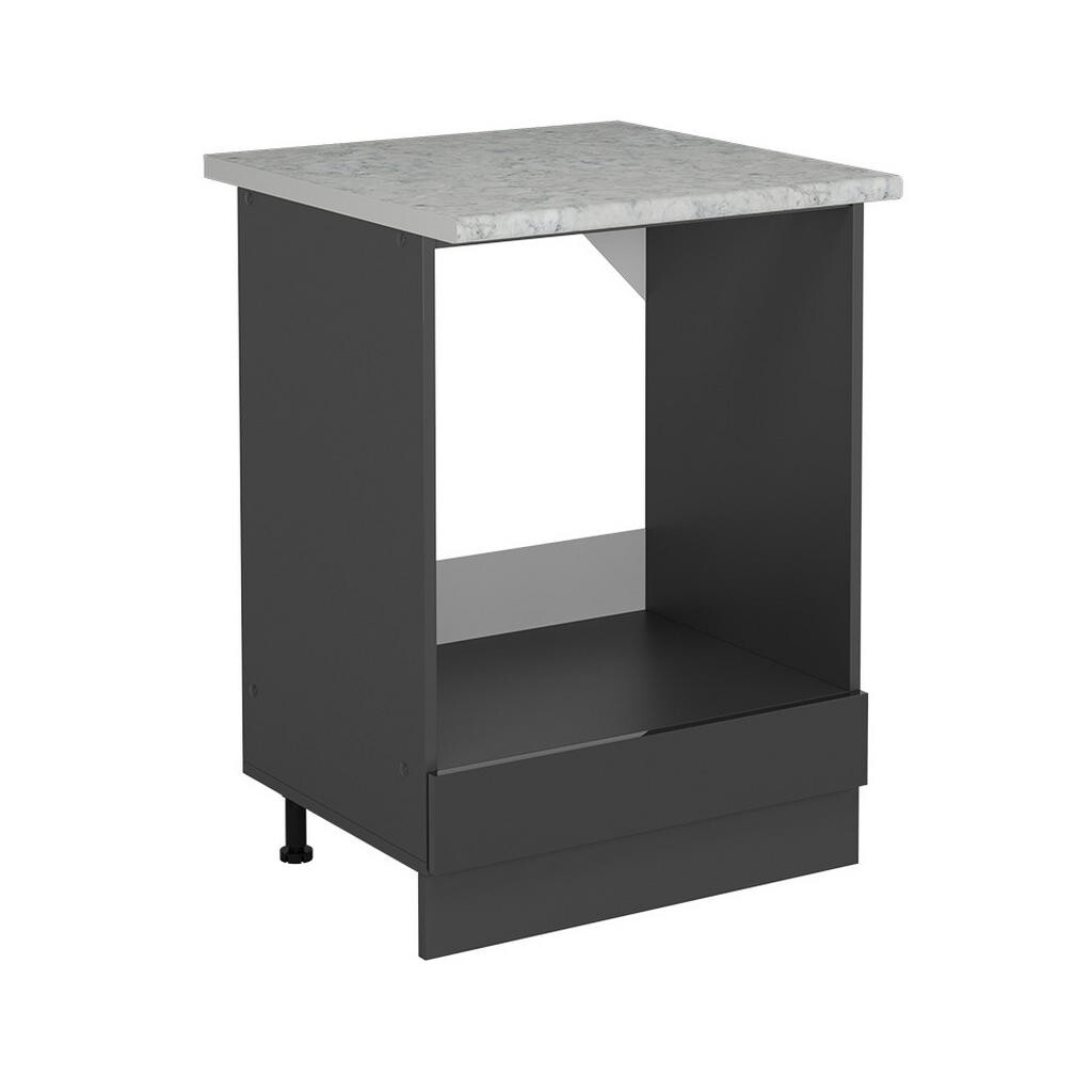 Vicco SKŘÍŇKA NA VESTAVĚNOU TROUBU R-Line Antracitový vysoký lesk 60 cm PD Mramor