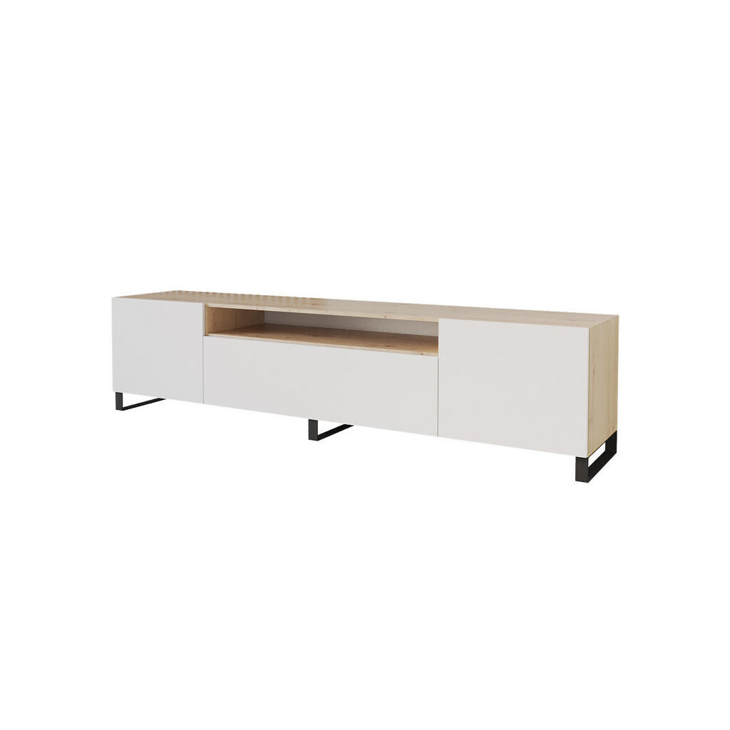 ALTDECOR NÍZKÁ komoda ELIO-S 200 x 53 x 41 cm – Artisan / bílá