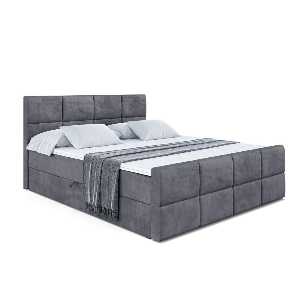 ALTDECOR AMERICKÁ postel ARDENI-Z – 200 x 200 cm – H4 – tmavě šedá