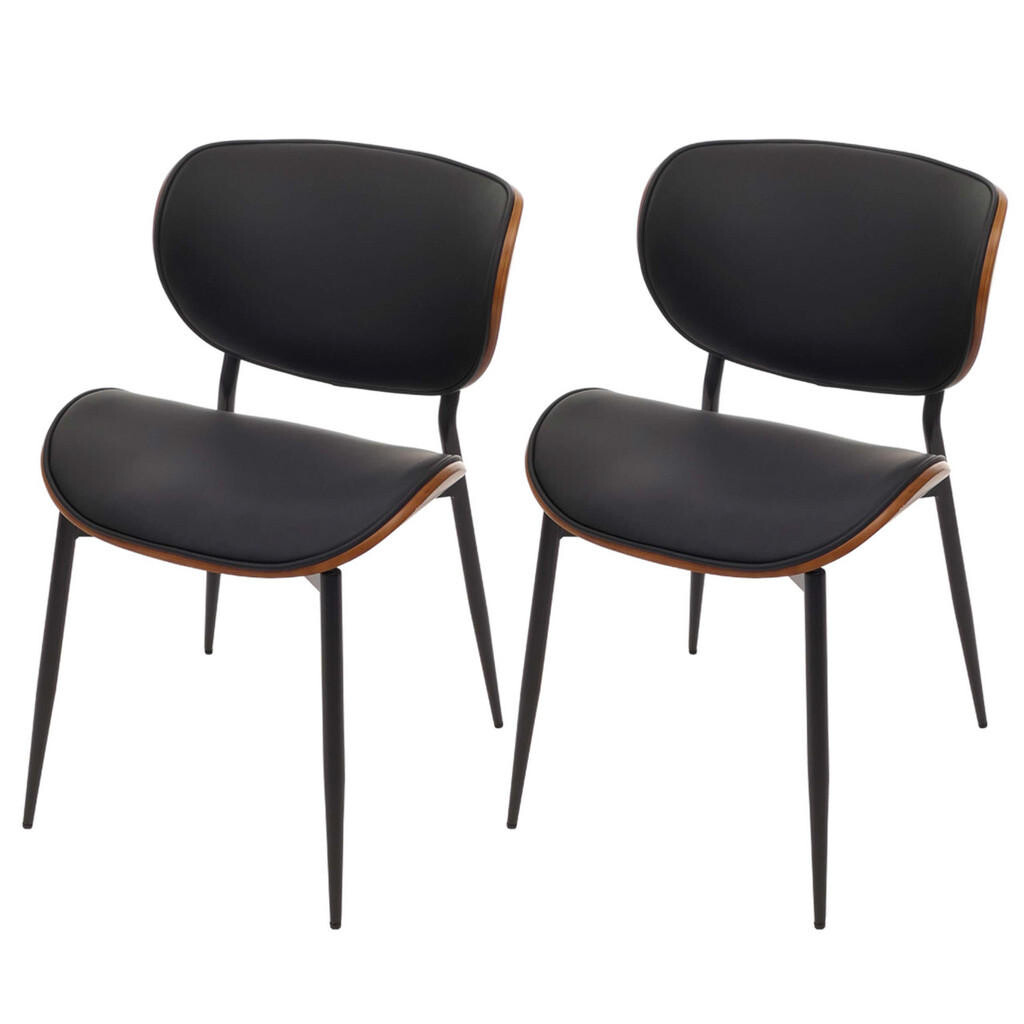 MCW JÍDELNÍ ŽIDLE Dekor ořech, černá