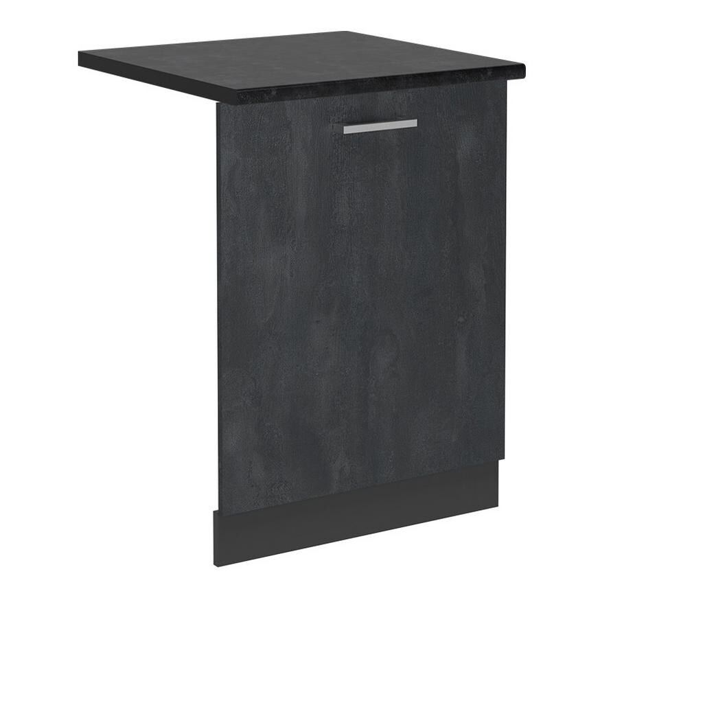 Vicco ČELNÍ PANEL MYČKY R-Line Černý beton 60 cm , PD Antracit