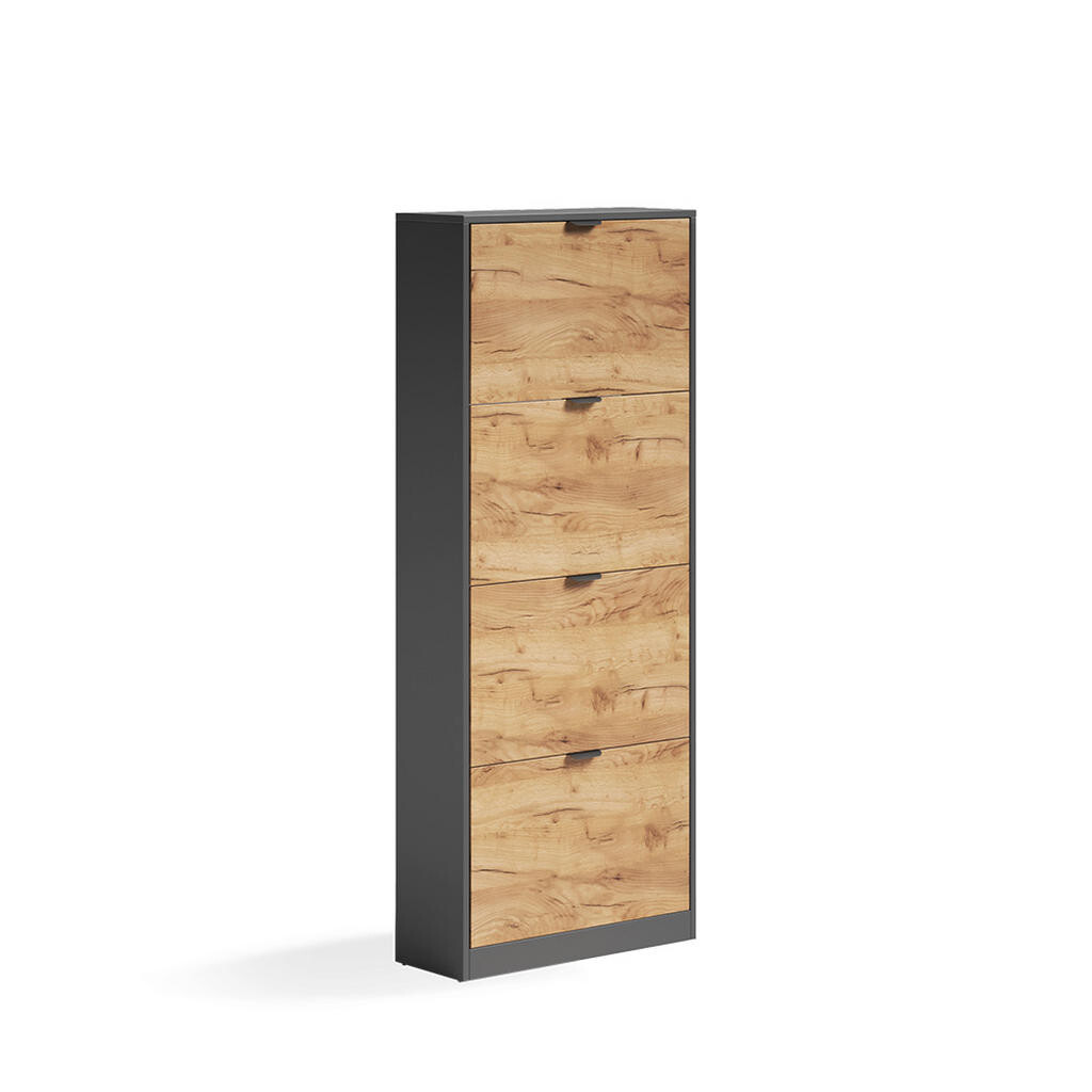 Vicco BOTNÍK NA BOTY Gizmo, Zlatý mocný dub/Antracit, 59 x 146.6 cm se 4 přihrádkami