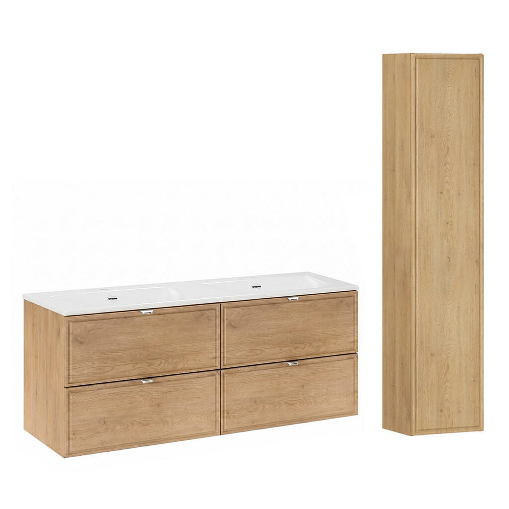 Petits-meubles KOUPELNOVÝ NÁBYTEK 121cm Elias 2er-Set Dřevo
