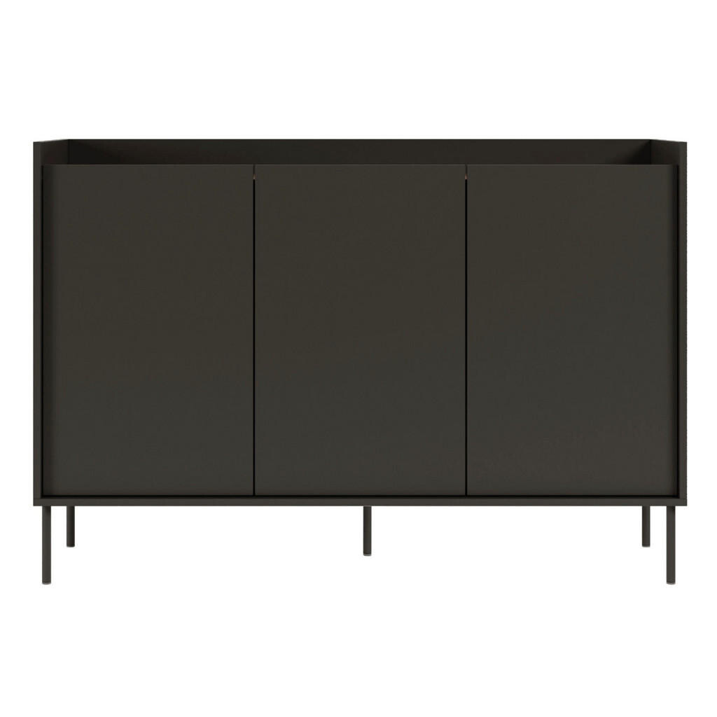 Selsey KOMODA Tovi Černá / Dekor ořech 140 cm