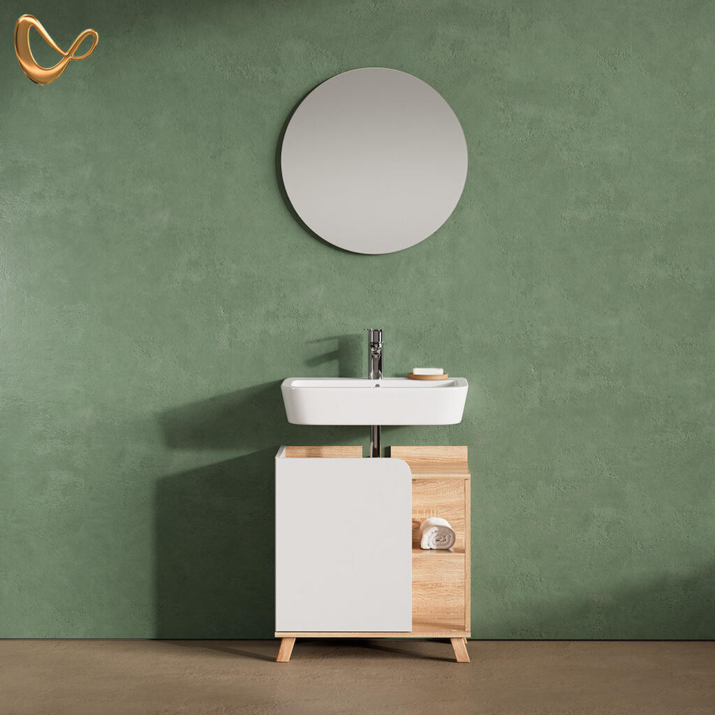 Livinity® KOUPELNOVÝ NÁBYTEK Marano, Sonoma/Bílá, 2dílná