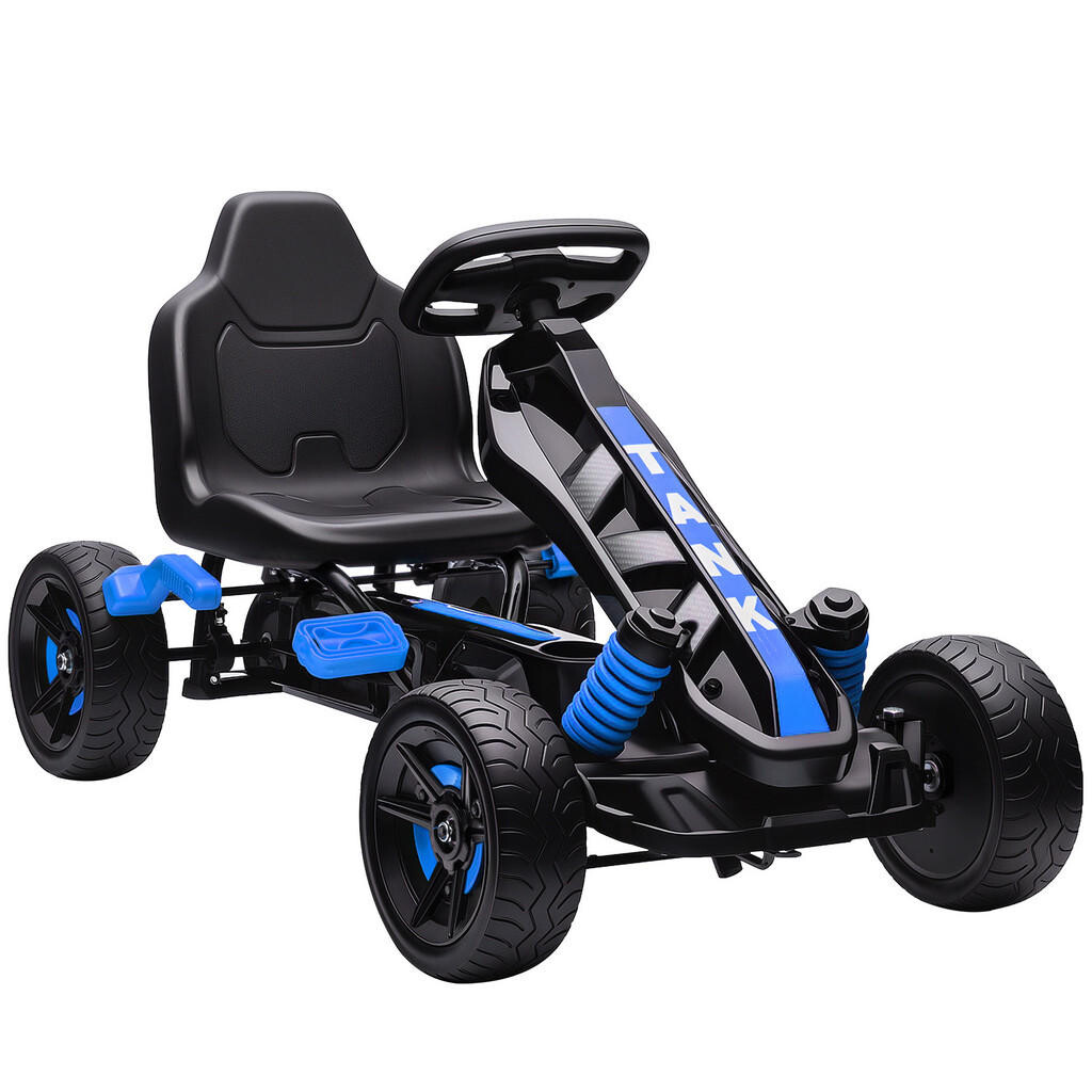 AIYAPLAY GOKART-TRETAUTO Šlapací autíčko s ruční brzdou, automatickým spojkovým systémem, koly z EVA