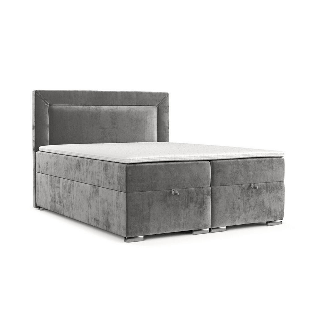 AltaBeds POSTEL BOXSPRING LONTANO 200/200 cm Šedá