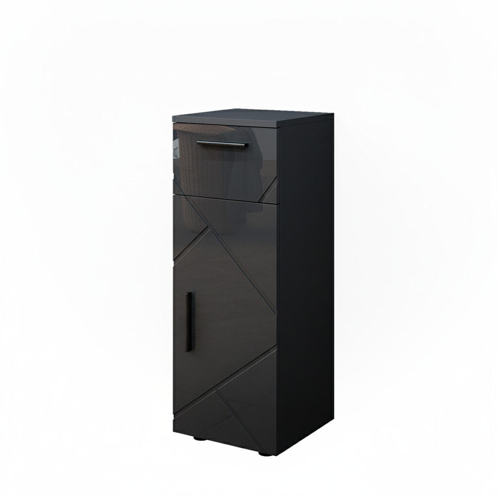 Vicco STŘEDNÍ SKŘÍŇKA Irma Antracitový vysoký lesk 30 x 81 cm