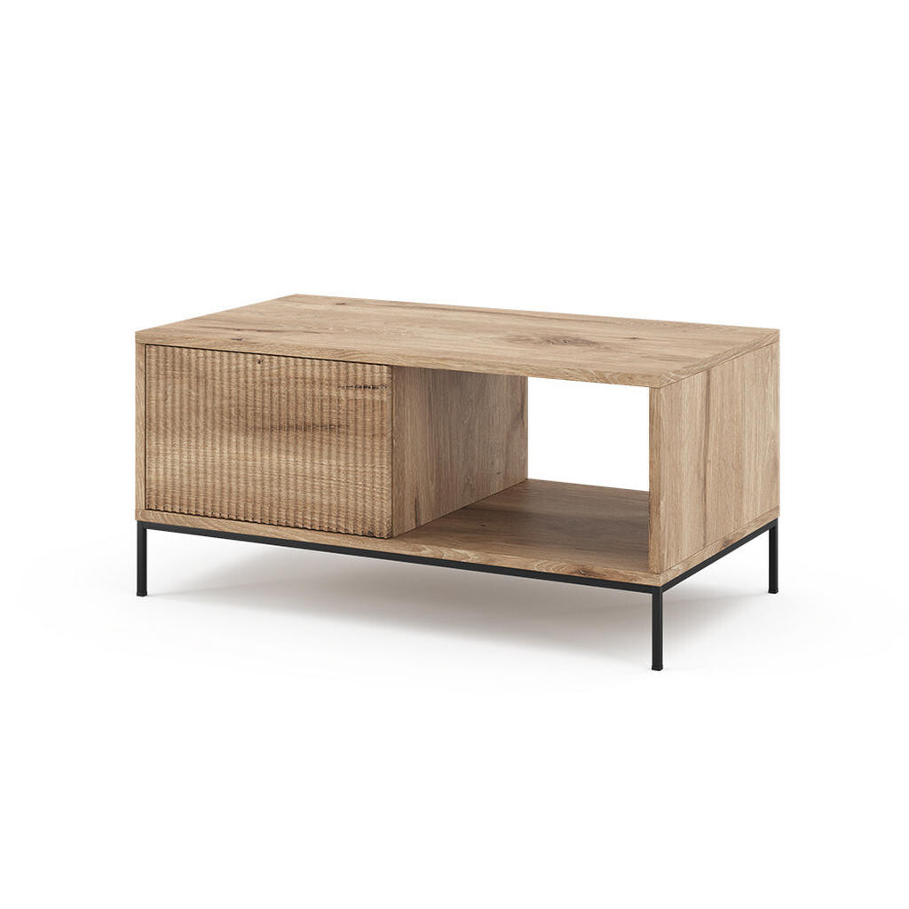 Vicco KONFERENČNÍ STOLEK Eliza Dub Viking 90 x 50 cm s jednou zásuvkou