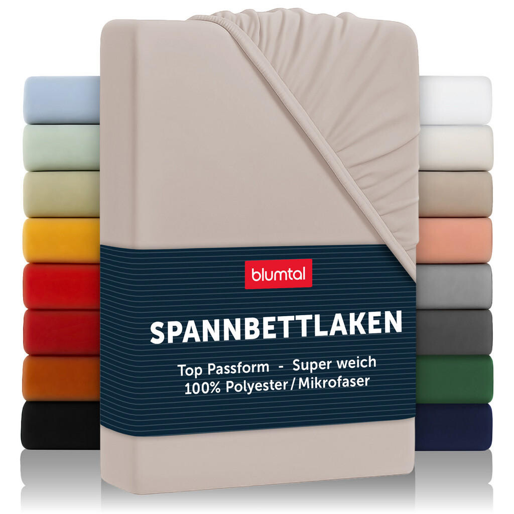 Blumtal NAPÍNACÍ prostěradlo z mikrovlákna, 100/200/30 cm, Taupe