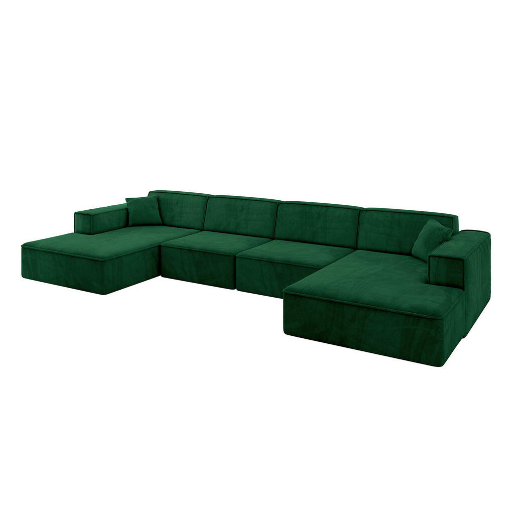 ALTDECOR SEDACÍ SOUPRAVA IREA-U2-v4 – 388 × 171 × 79 cm, zelená