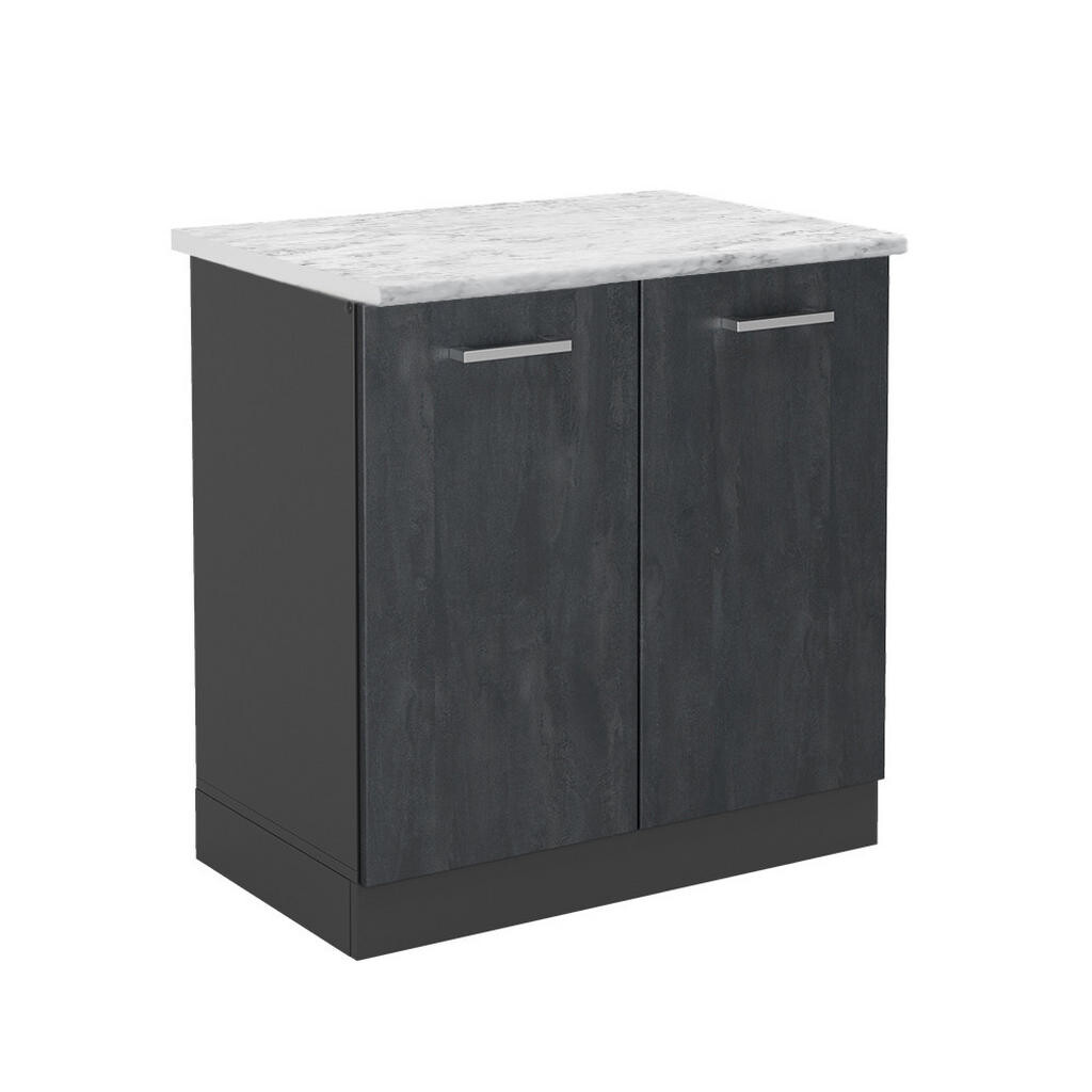 Vicco SKŘÍŇKA POD DŘEZ R-Line Černý beton 80 cm PD Mramor