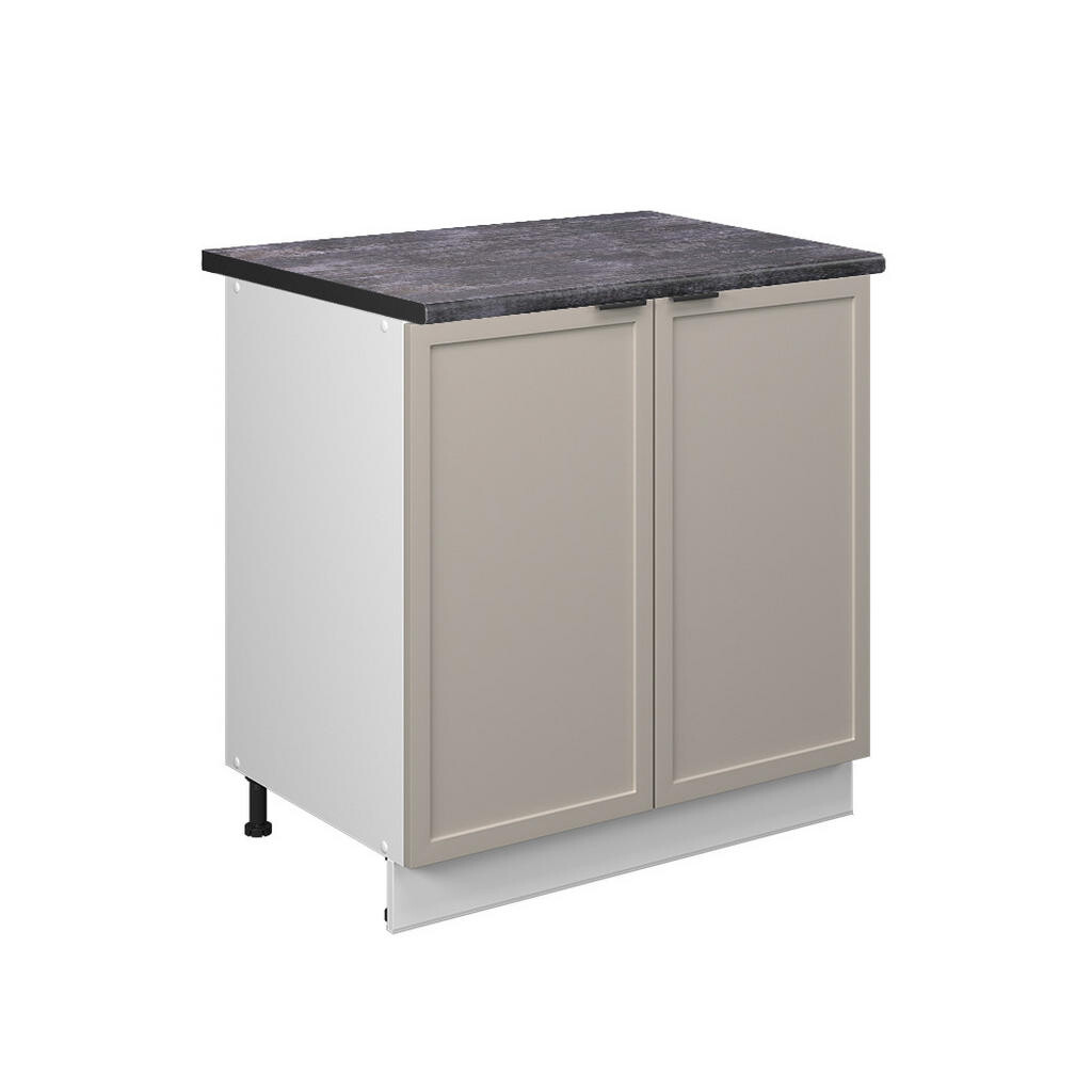 Vicco SPODNÍ SKŘÍŇKA KUCHYŇSKÉ LINKY Fame-Line, GreyBeige/Bílá, 80 cm pracovná doska antracitová