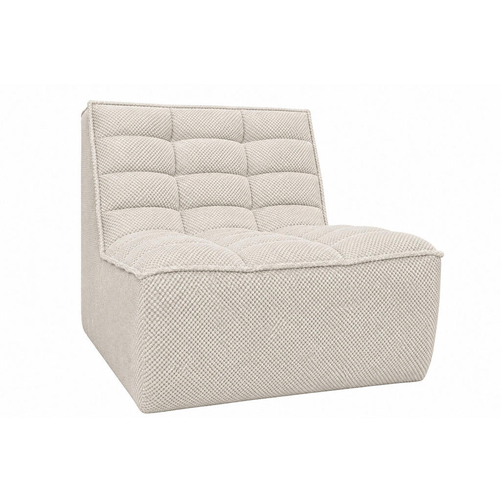 Kaiser Möbel KŘESLO, lounge křeslo, plyšová tkanina Pop, Béžová, LAZY