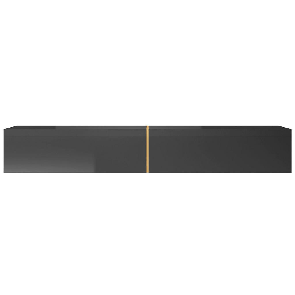 Selsey TV stolek Bisira černý / zlatý 200/30/32 cm