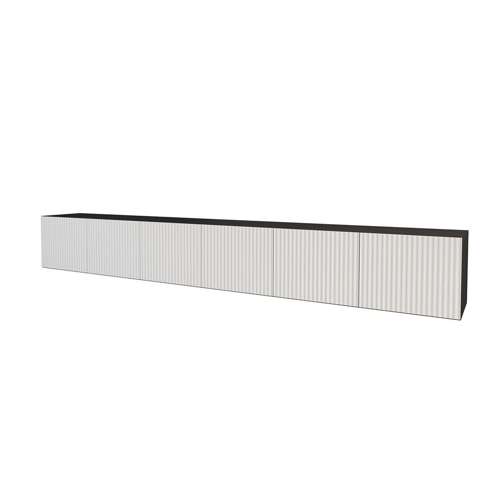 ALTDECOR NÍZKÁ komoda NOA-2-W 3x100x40x40 cm – černá / bílá