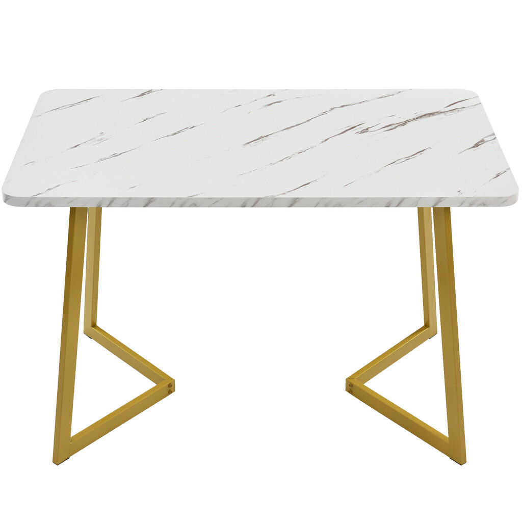 Urban Meuble JÍDELNÍ STŮL zlatý, 117/68/75 cm
