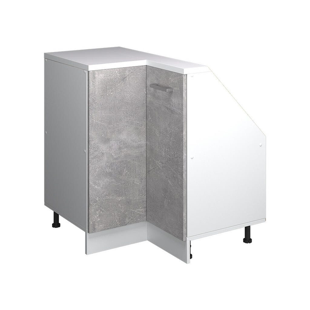 Vicco ŠIKMÁ SKŘÍŇ ROHOVÁ SKŘÍŇKA Rion Beton 75.6 x 81.6 cm s 1 dveřmi