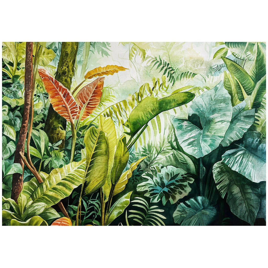 Wallarena FOTOTAPETA Jungle Leaves Green 312x219 cm