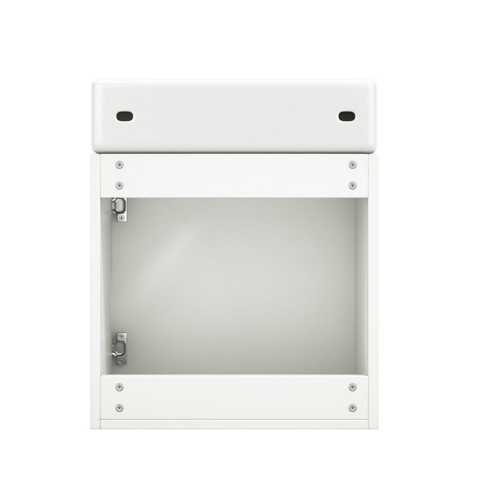OKWISH SKŘÍŇKA pod umyvadlo 46 cm bílá z MDF s keramickým umyvadlem a tichým dovíráním