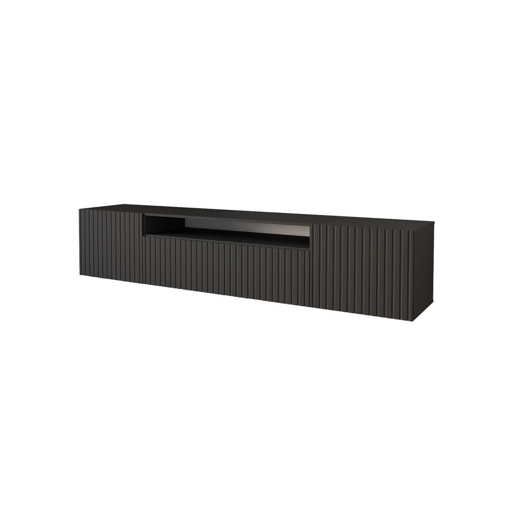 ALTDECOR NÍZKÁ komoda KITO-W 200 x 40 x 41 cm – černá