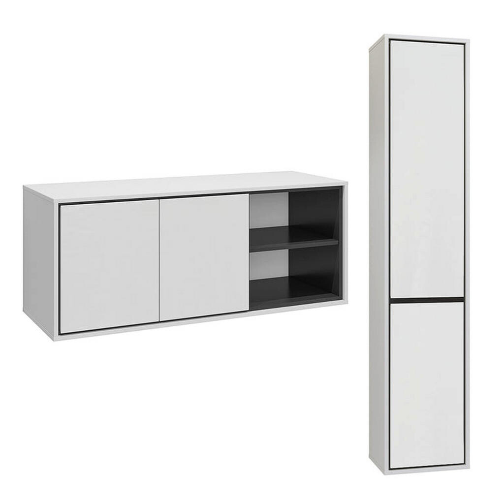Petits-meubles SKŘÍŇKA POD UMYVADLO 120cm Sophéa 2er-Set Bílá