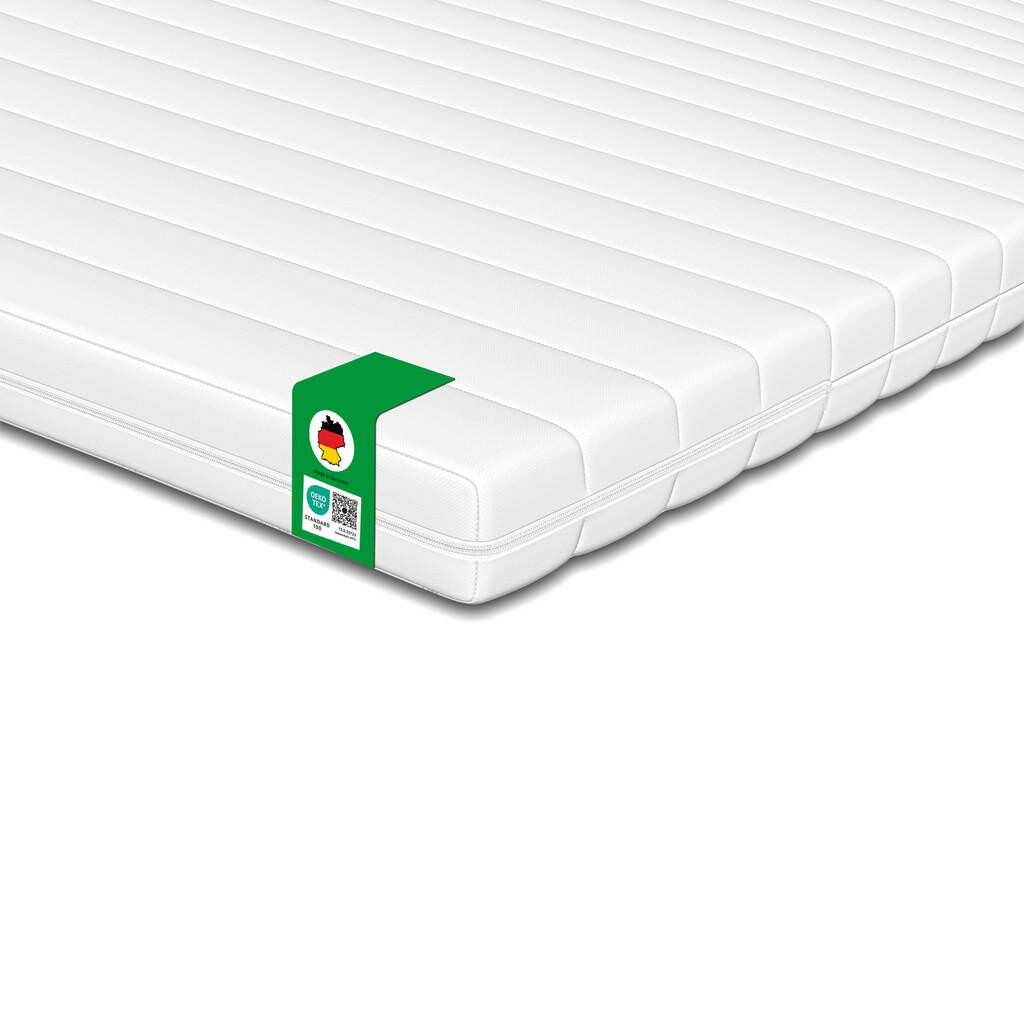 Schlaftroll TOPPER NA MATRACI 80x190 – 5 cm – měkký mikrovláknový potah pratelný – pohodlný topper pro vyšší komfort