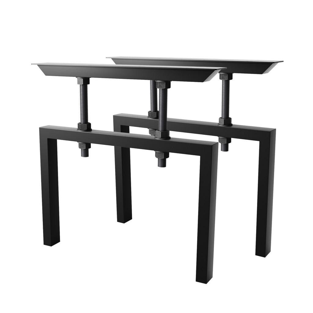 Metalo Pro KOVOVÉ NOHY KE STOLU Etamin Screw sada 2 ks černá 72 cm