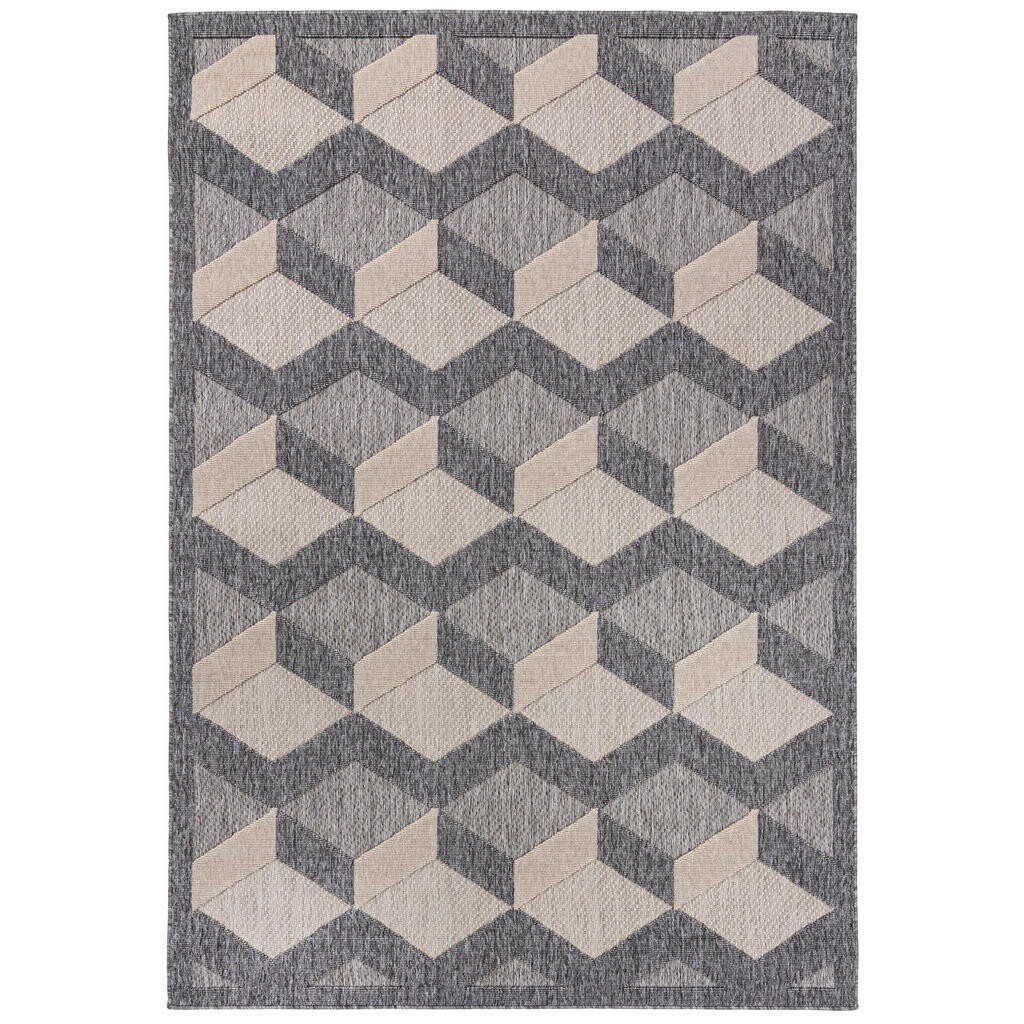 Mazovia KOBEREC béžový šedý geometrický - 60 x 100 cm