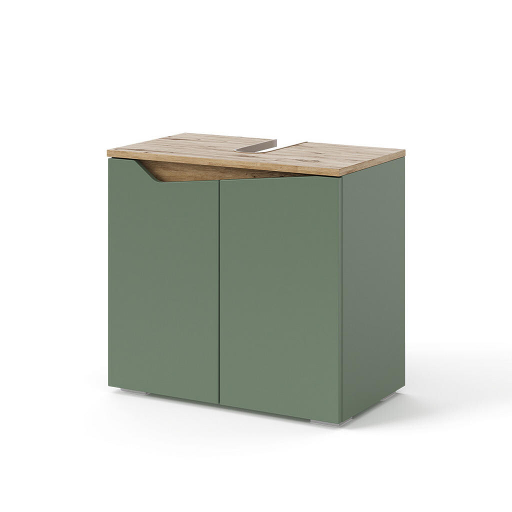 Vicco TOALETNÍ SKŘÍŇKA PRO UMYVADLO Marelle Zelená/umělecká 60 x 57.5 cm se 2 dveřmi