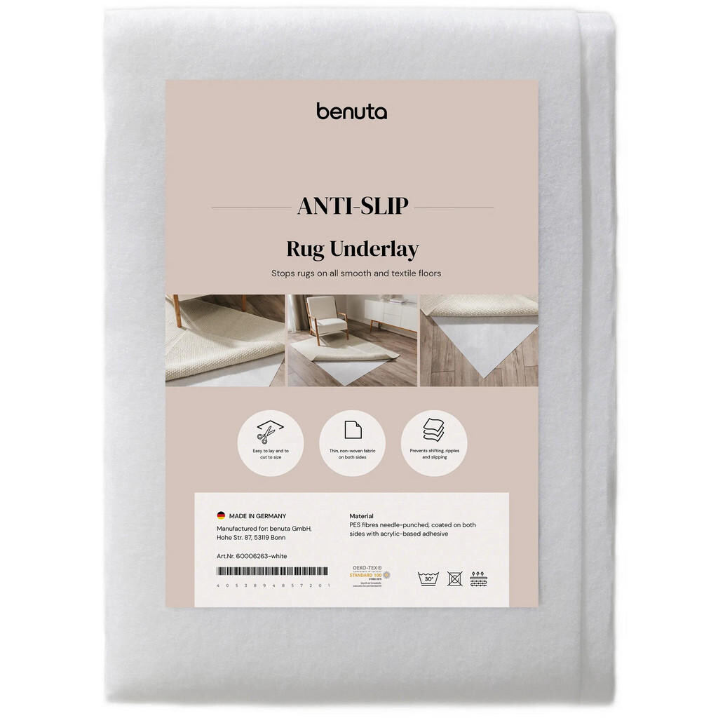 benuta PODLOŽKA pod koberec Prima Bílá 70x140 cm