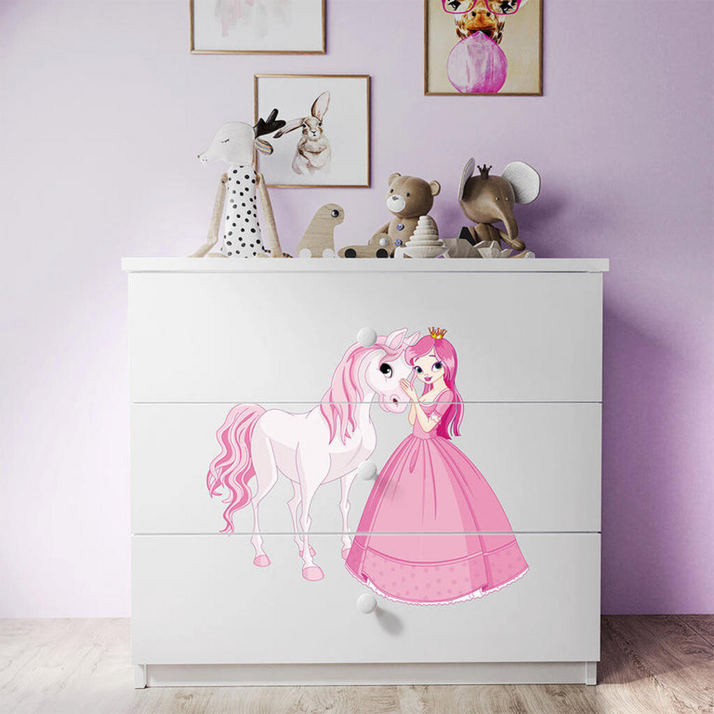 Petits-meubles KOMODA Babydreams Princezna s koněm 81/81/41