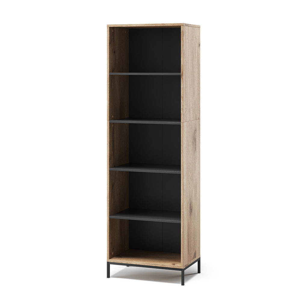 Vicco KNIHOVNA Eliza Dub Viking 60 x 180 cm s 5 přihrádkami