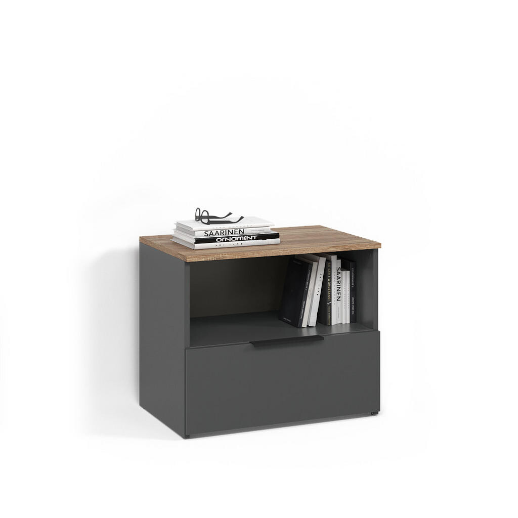 Livinity® KREDENC Piave Anthracite/Sonoma s klapkou