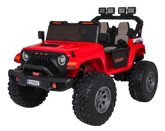 Elektrické autíčko Extreme Sport 4x4 červené