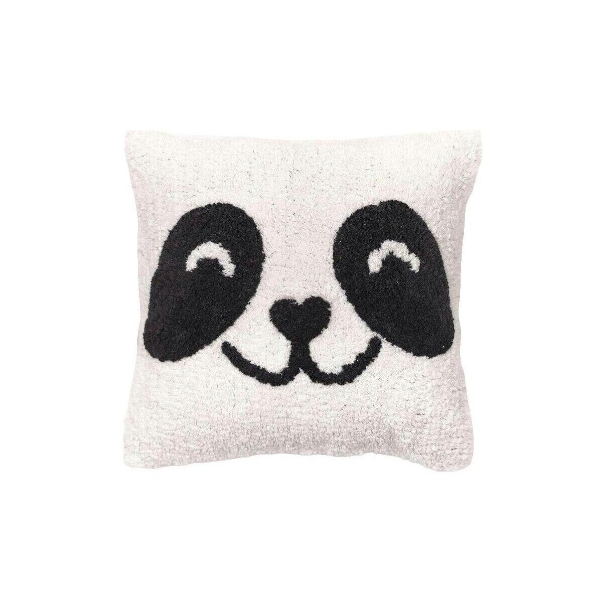Today Coussin Panda en coton déhoussable 40x40 cm Bílá