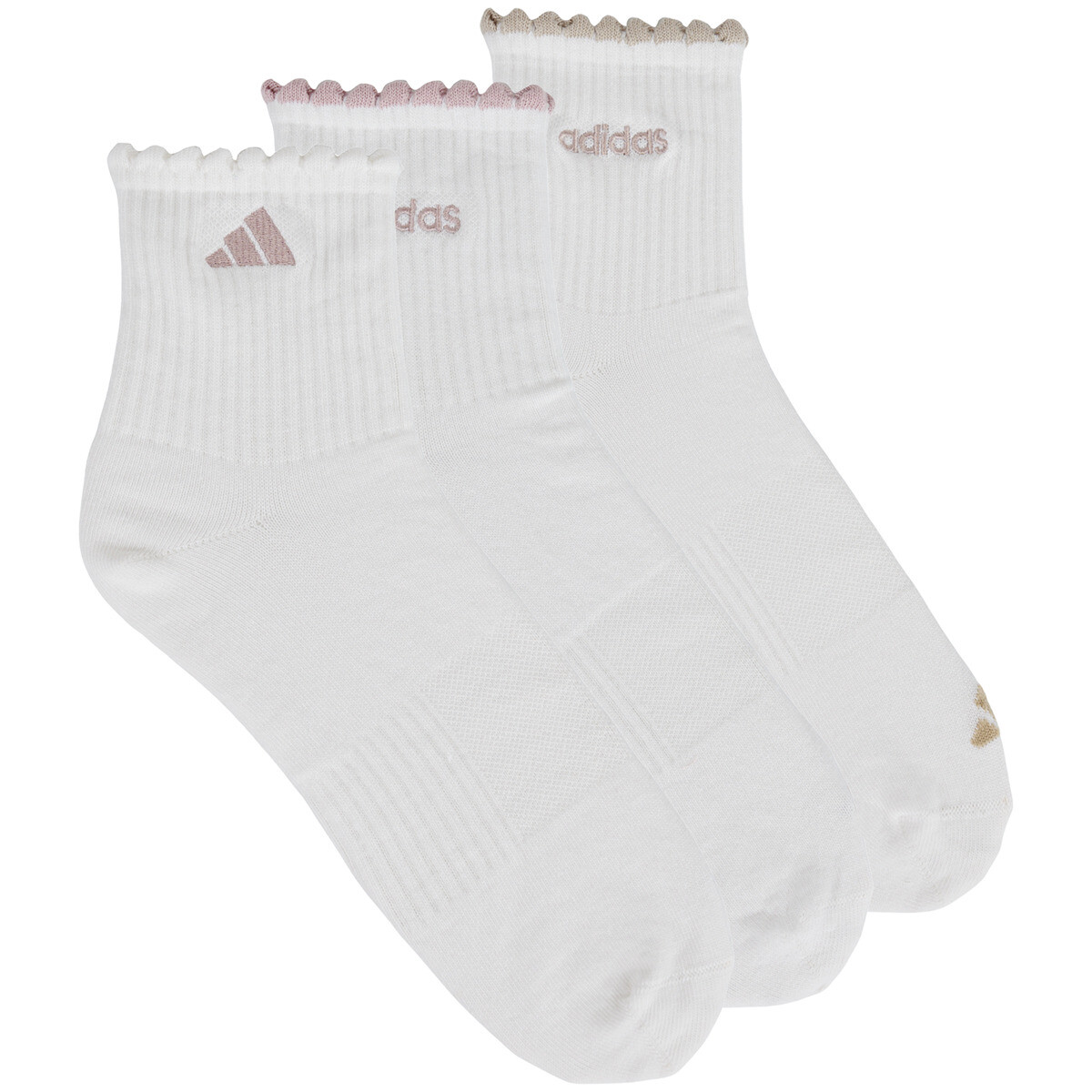 adidas  womens quarter Sock 3 Pair Pack  Bílá