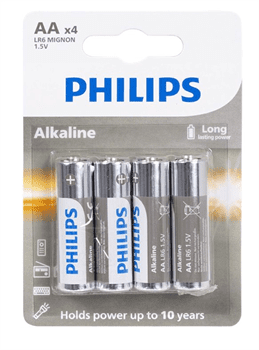 Philips Baterie Alkalická AA LR04 blistr 4ks