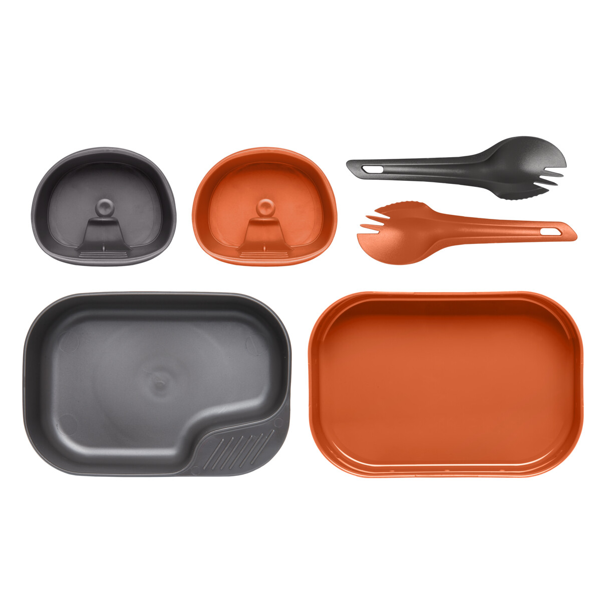 Set nádobí Wildo Camp-A-Box Duo Light 5-dílů - oranžový-šedý