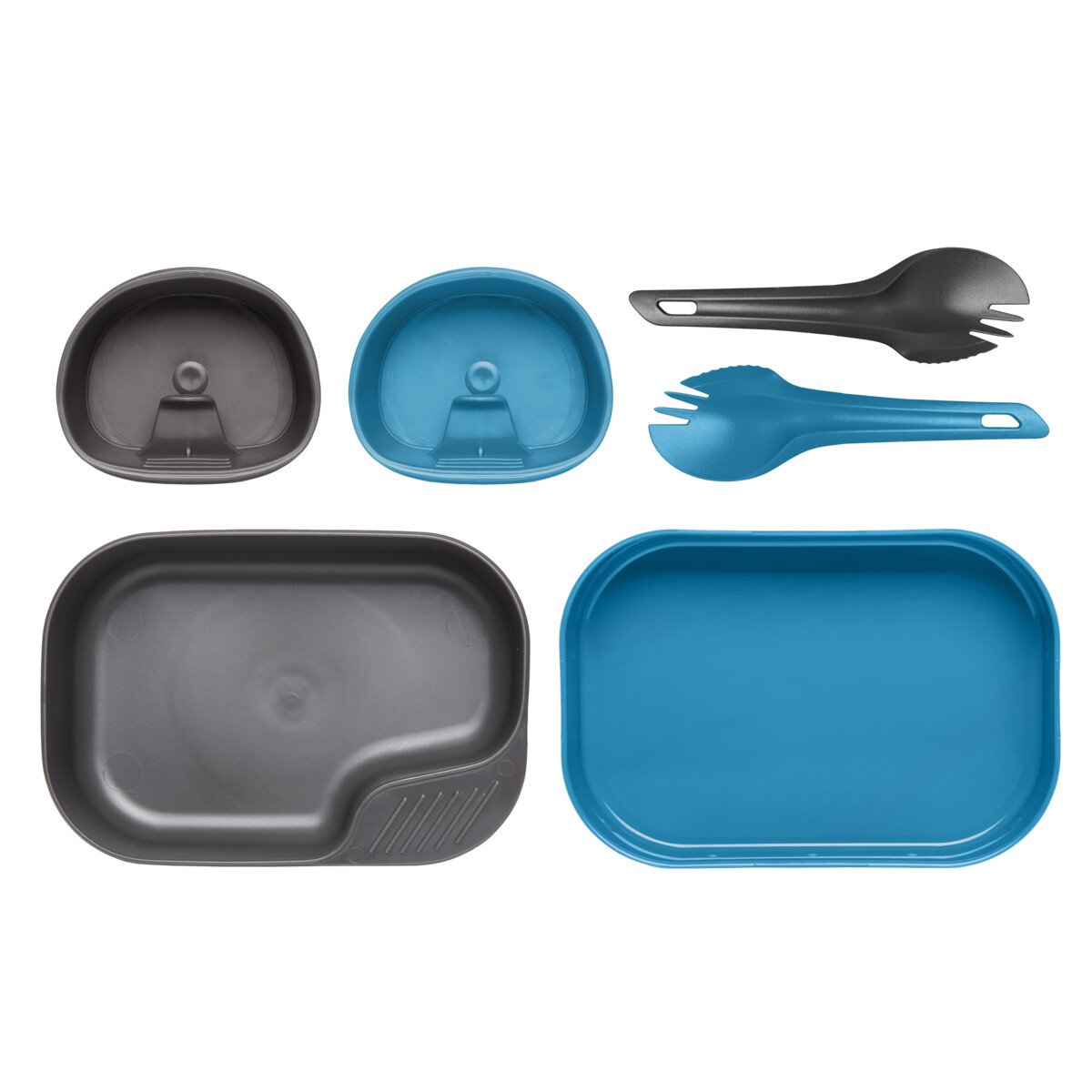 Set nádobí Wildo Camp-A-Box Duo Light 5-dílů - modrý-šedý