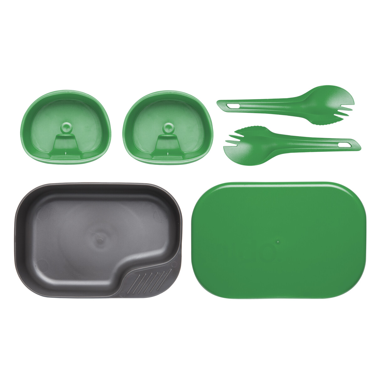 Set nádobí Wildo Camp-A-Box Duo 5-dílů - zelený-šedý