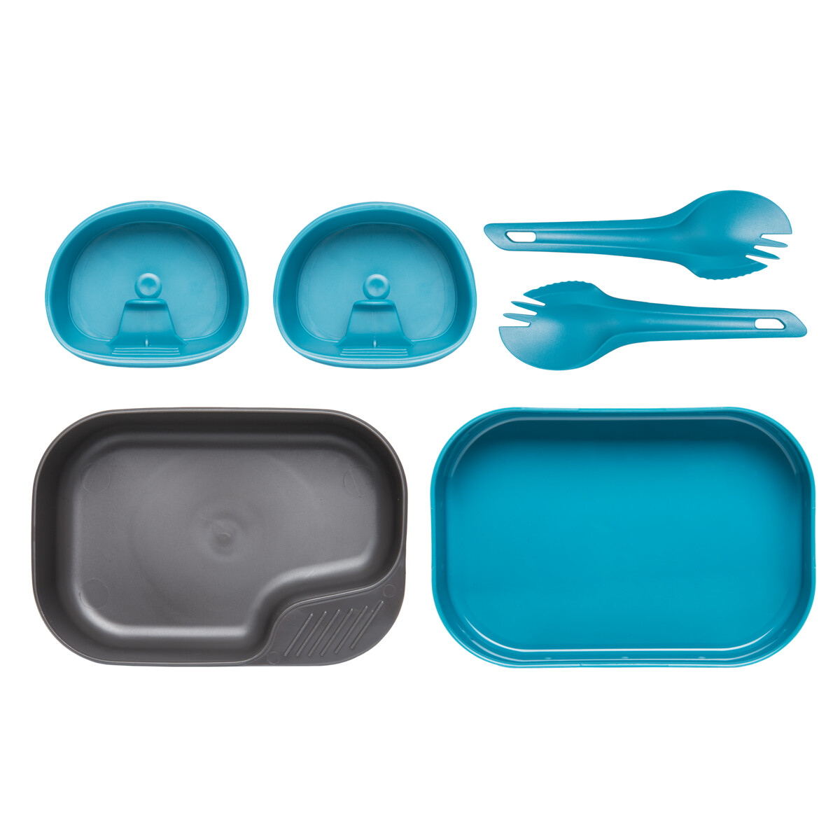 Set nádobí Wildo Camp-A-Box Duo 5-dílů - modrý-šedý