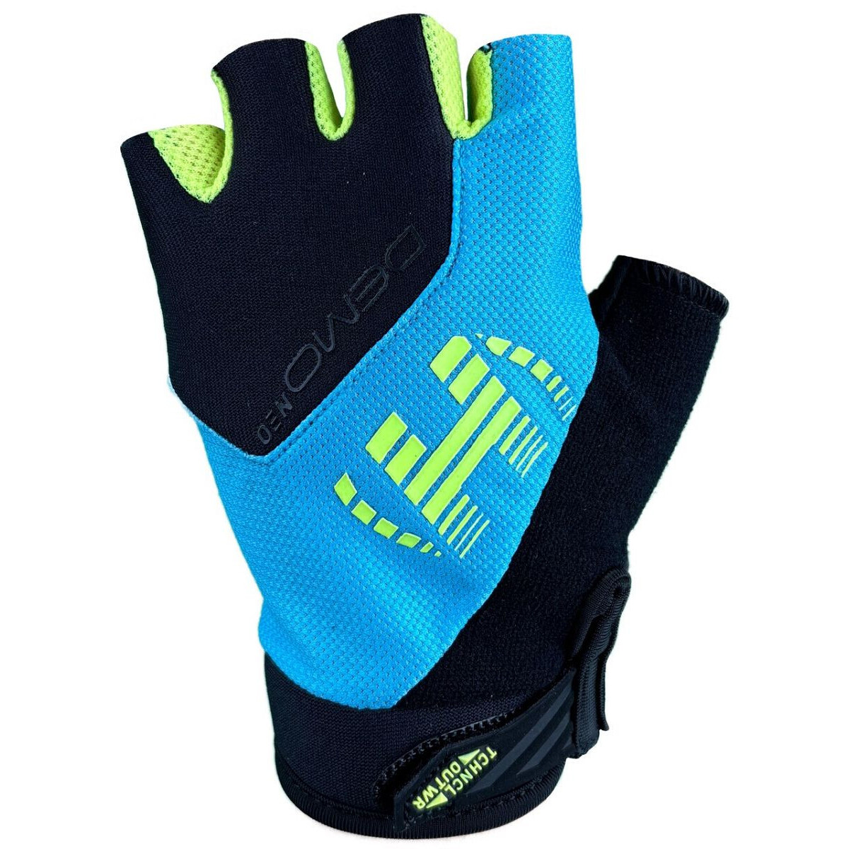 Rukavice dětské bezprsté Haven Demo Neo Short - černé-modré-zelené, 4-6 let